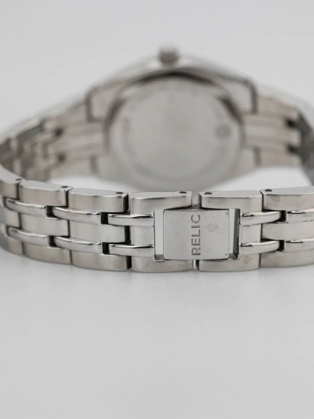 RELIC ZR11788 Crystal MOP Dial Quartz Analog Women's Watch New Battery